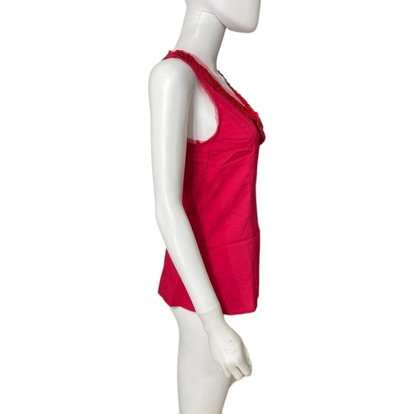 EXPRESS Pink Sleeveless Ruffle Blouse Size S - Picture 4 of 7